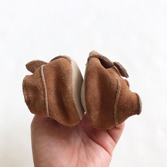 Baby Boden leather reindeer moccasins EUC size 3-6 months - Picture 5 of 7